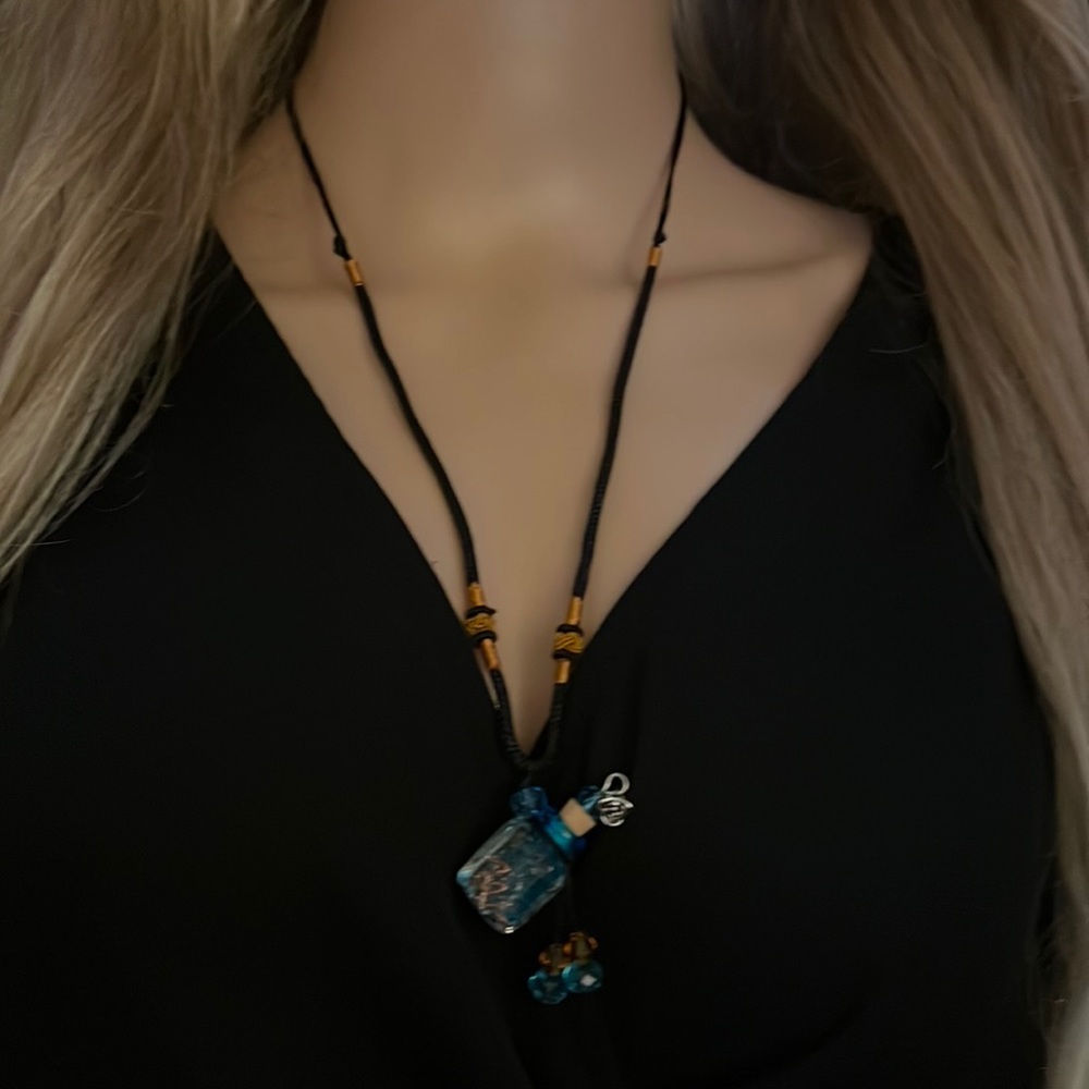 Murano Glass Bottle Necklace